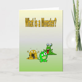 Cartão O que é um monstro?