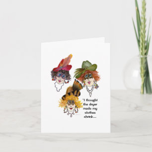 Cartão O que encolheu minhas roupas, secador ou geladeira