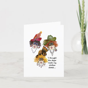 Cartão O que encolheu minhas roupas, secador ou geladeira