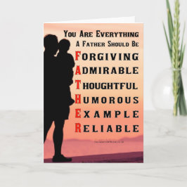 Cartão O Que Faz Um Pai Perfeito?
