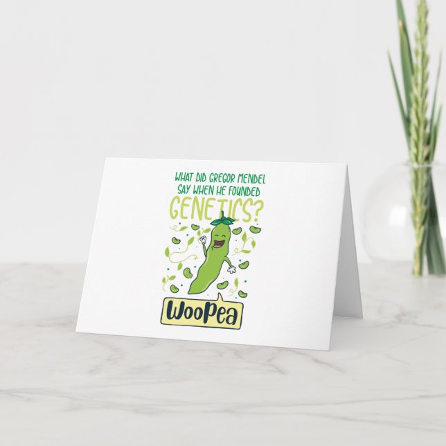 Cartão O Que Gregor Mendel Disse Quando Fundou Genética? (Frente)