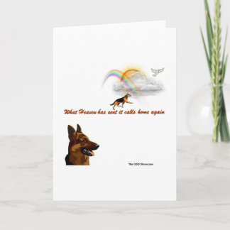 CARTÃO O QUE O CÉU ENVIOU, ELE CHAMA DE VOLTA PARA CASA