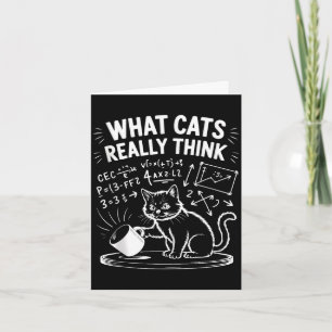 Cartão O que os gatos acham engraçado meme de gato engraç