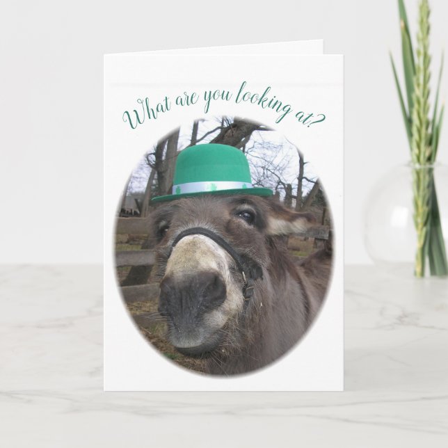 Cartão "O que você está olhando?" (Frente)