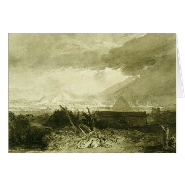 Cartão O quinto praga de Egipto, 1806-10 (Frente Horizontal)