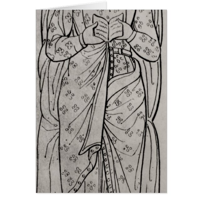 Cartão O Recumbant Eleanor de Aquitaine (Frente)