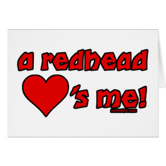 Cartão O Redhead ama-me