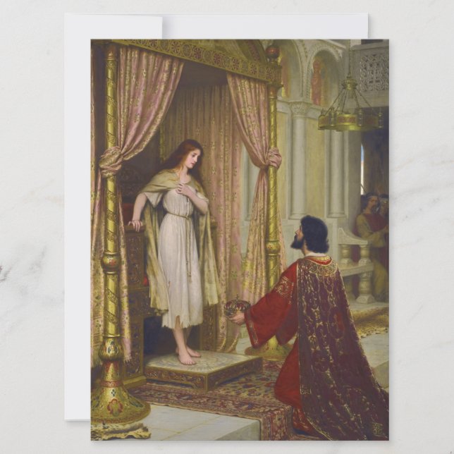 Cartão O Rei e a Menina Menina (Frente)