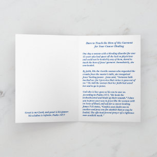 Cartão O reparo do seu Cancer está a um toque