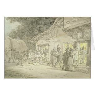 Cartão O resto do Waggoner, c.1800-05 (caneta & tinta e