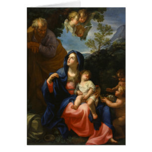 Cartão O resto no vôo em Egipto