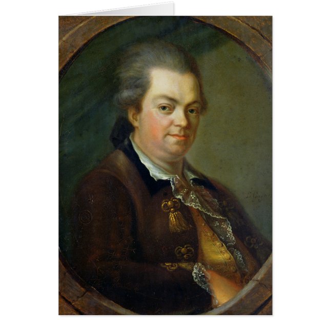 Cartão O retrato presumiu ser (Frente)