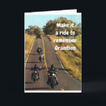 CARTÃO ** O RIDE DE GRANDSON** NO SEU "ANIVERSÁRIO"<br><div class="desc">DIGA A ELE NO ANIVERSÁRIO...  "GRANDSON GOSTA DA CARONA",  PORQUE NÃO É TODO DIA QUE VOCÊ TEM UM ANIVERSÁRIO. OBRIGADOS POR PASSAR POR 1 DAS MINHAS 8 LOJAS!!!!</div>