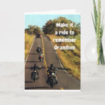 CARTÃO ** O RIDE DE GRANDSON** NO SEU "ANIVERSÁRIO"<br><div class="desc">DIGA A ELE NO ANIVERSÁRIO...  "GRANDSON GOSTA DA CARONA",  PORQUE NÃO É TODO DIA QUE VOCÊ TEM UM ANIVERSÁRIO. OBRIGADOS POR PASSAR POR 1 DAS MINHAS 8 LOJAS!!!!</div>