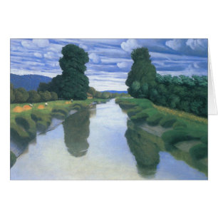 Cartão O rio em Berville, por Felix Vallotton, Belas Arte
