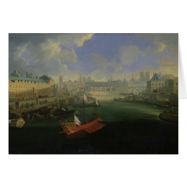 Cartão O rio Seine (Frente Horizontal)