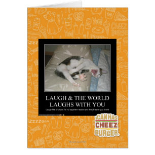 Cartão O riso & o mundo riem com você