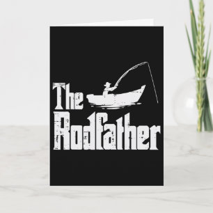 Cartão O Rodfather Filme Divertido de Pesca Dia dos Pais 