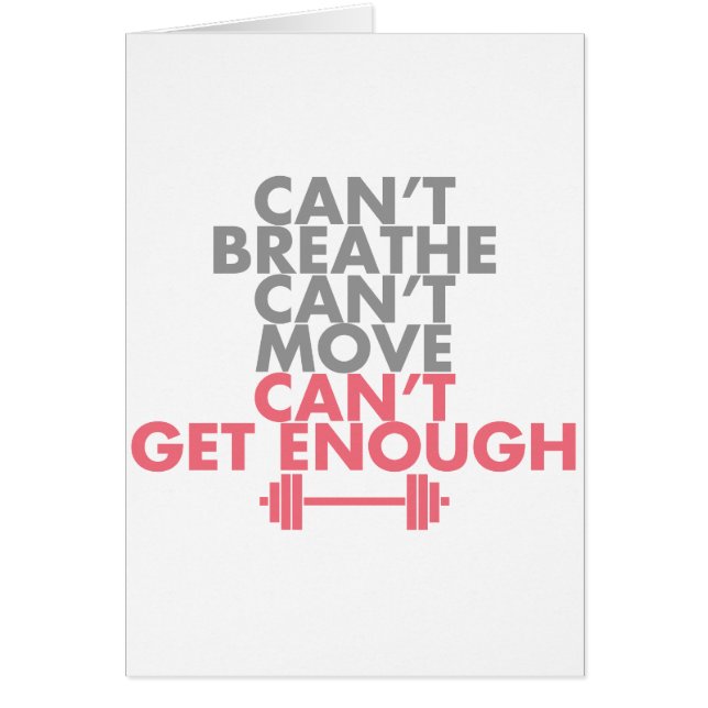 Cartão O rosa "obtem bastante " (Frente)