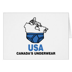 Cartão O roupa interior de Canadá
