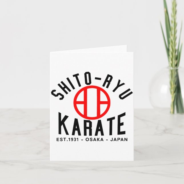 Cartão O-ryu Karate Japan Martial Arts  (Frente)