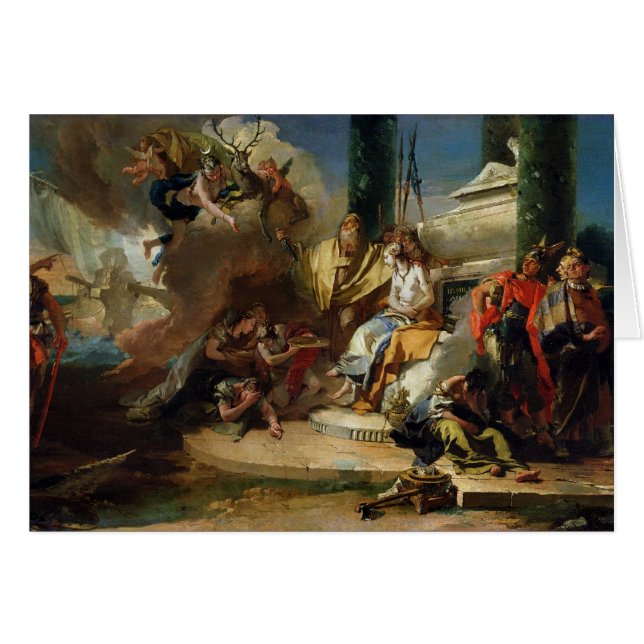 Cartão O sacrifício de Iphigenia (Frente Horizontal)