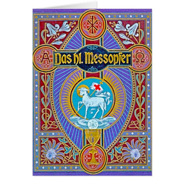 Cartão O sacrifício-messopher santamente (Frente)