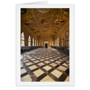 Cartão O Sala Dorata, construído 1537-88 (foto)