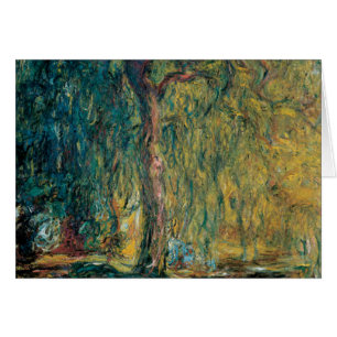 Cartão O salgueiro Weeping de Claude Monet