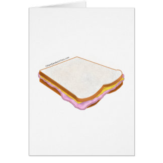 Cartão O sanduíche de presunto