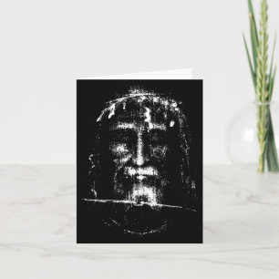 Cartão O Santo Rosto Sudário de Turim Jesus Cristo Face