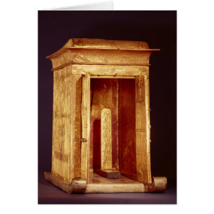 Cartão O santuário dourado do reino novo de Tutankhamun