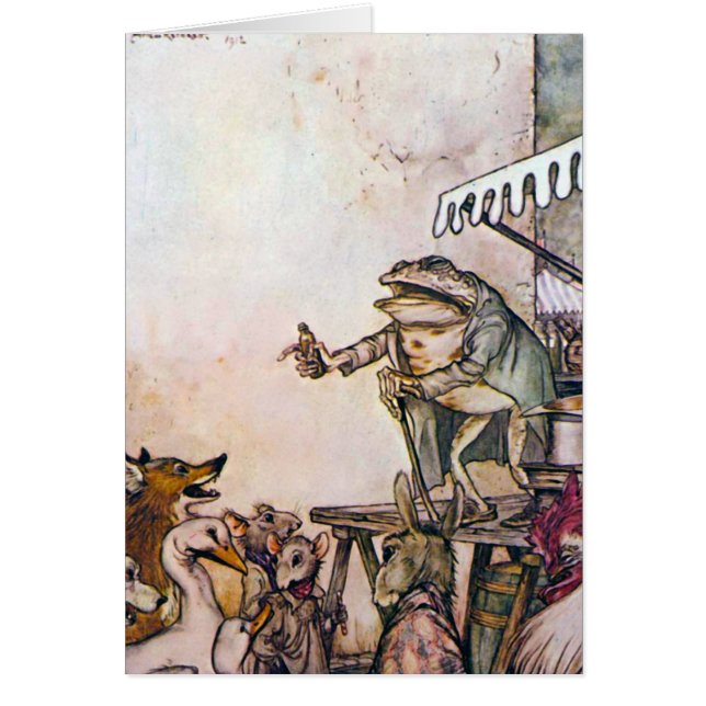 Cartão O sapo do grasnado (Frente)