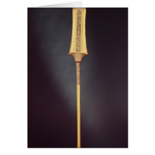Cartão O sceptre real, do túmulo de