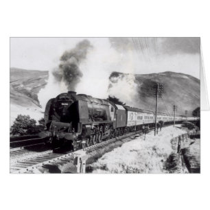Cartão O Scot real, locomotiva interurbana