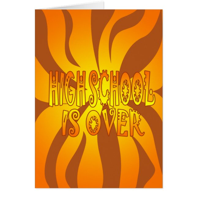 Cartão O segundo grau Acabou (Frente)