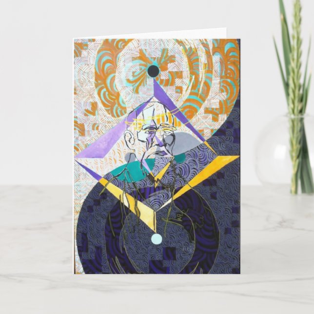 Cartão "O Sensei" greeting card (Frente)