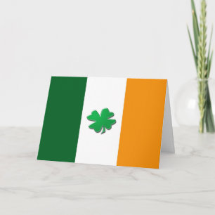Cartão O shamrock de São Patrick.