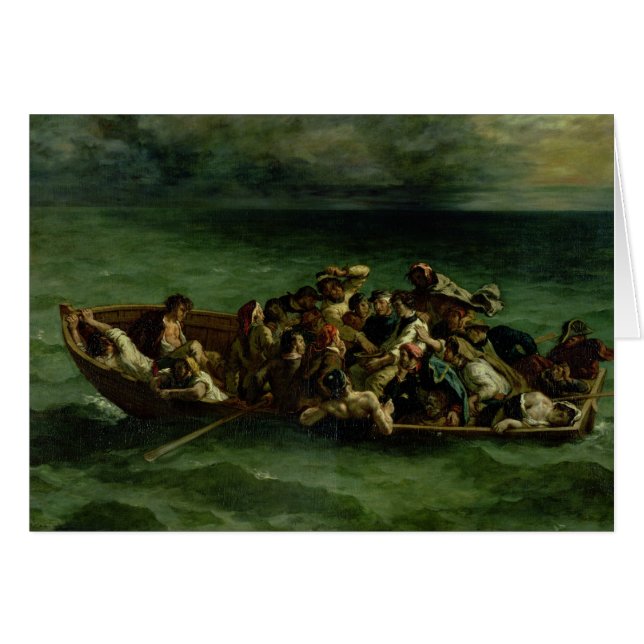 Cartão O Shipwreck de Don Juan, 1840 (Frente Horizontal)