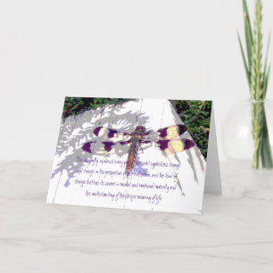 Cartão O Significado da Dragonfly