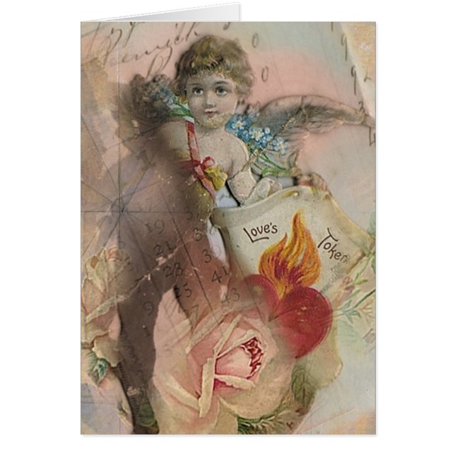 Cartão O símbolo do amor (Frente)