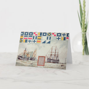 Cartão O sinal de Nelson em Tralgar