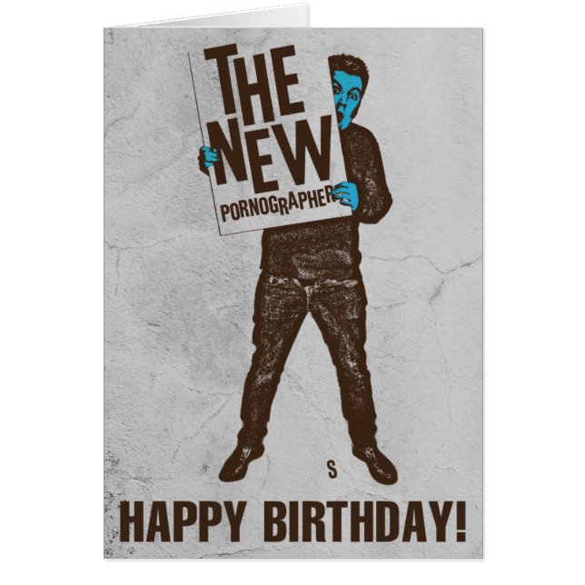Cartão O sinal novo dos pornógrafos (Frente)