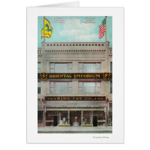 Cartão O Sing Fat Co, Emporium Oriental