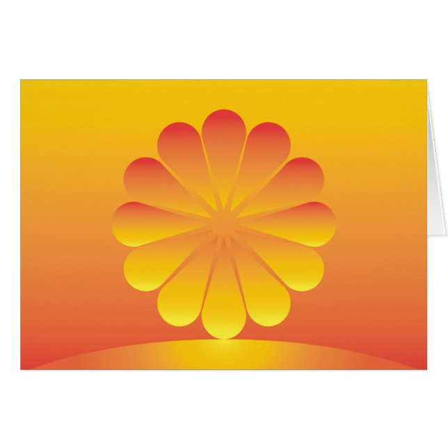 Cartão o sol nasce (Frente Horizontal)