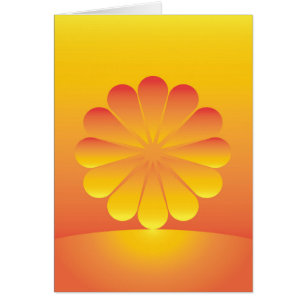 Cartão o sol nasce