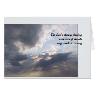 Cartão O Sol sempre brilha