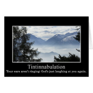 Cartão O som que você ouve é Deus rindo de você