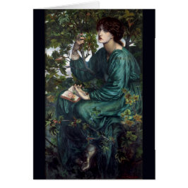 Cartão O Sonho do Dia de Dante Gabriel Rossetti