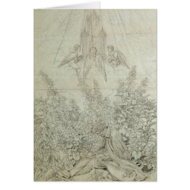 Cartão O sonho do músico (Frente)